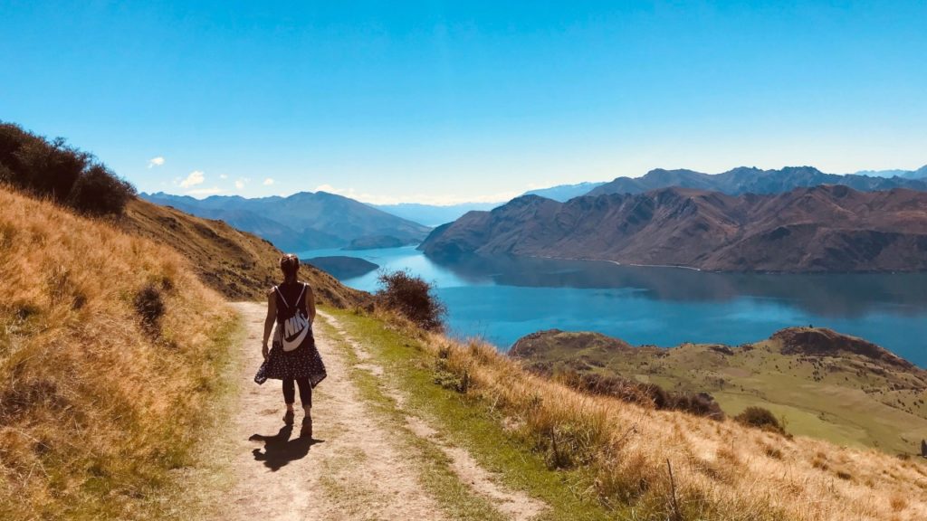 woman on hike