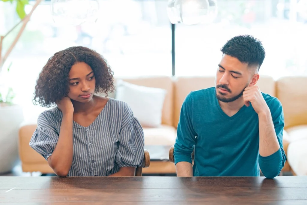 A couple having a conversation about being a virgin