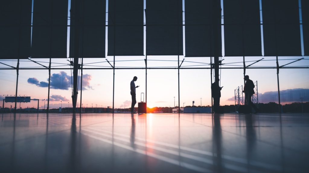 man in airport