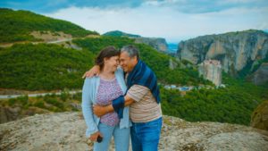 couple on a mountain