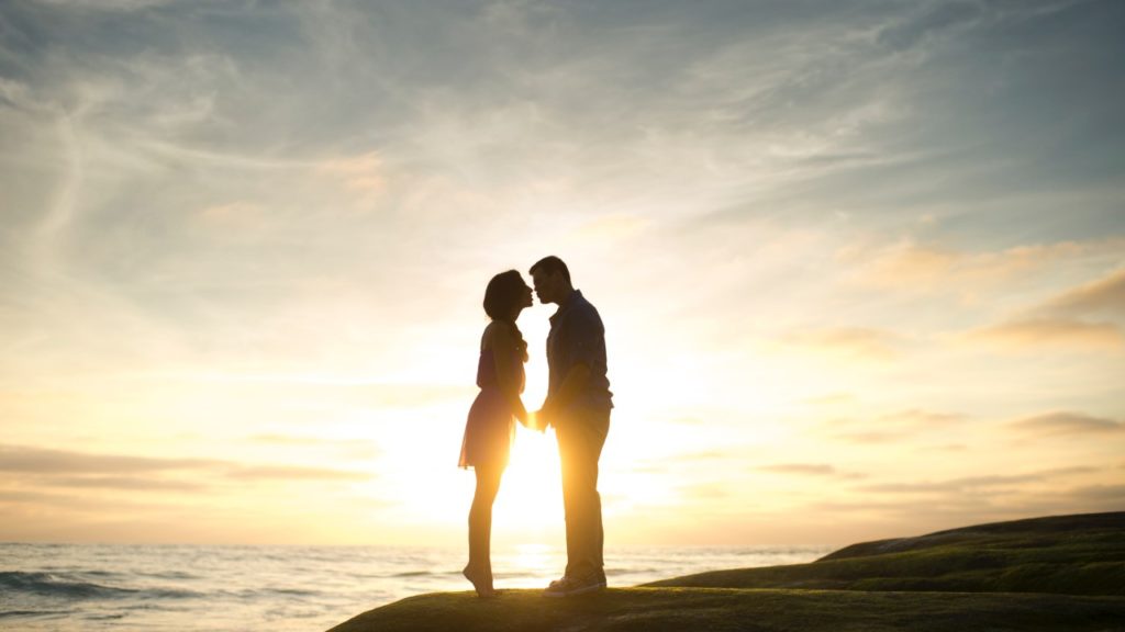 couple on beach