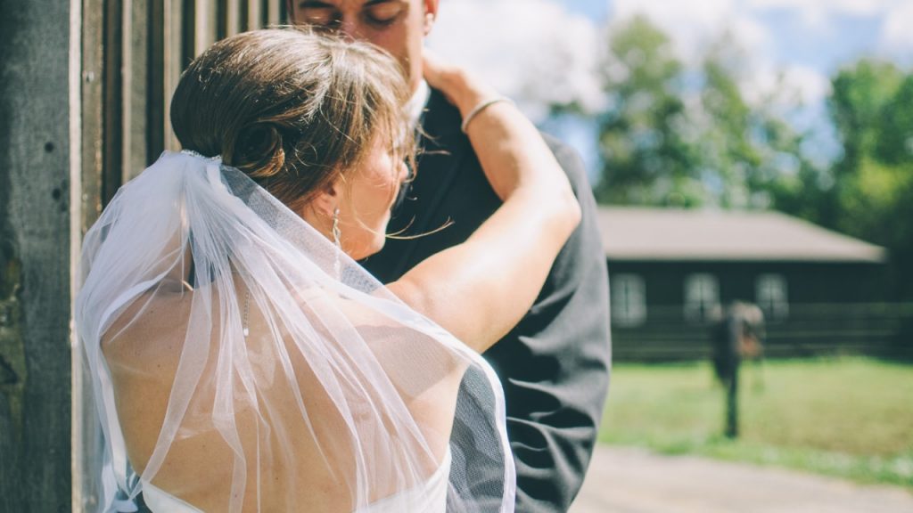 Bride with groom