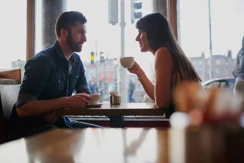 a couple on their first date