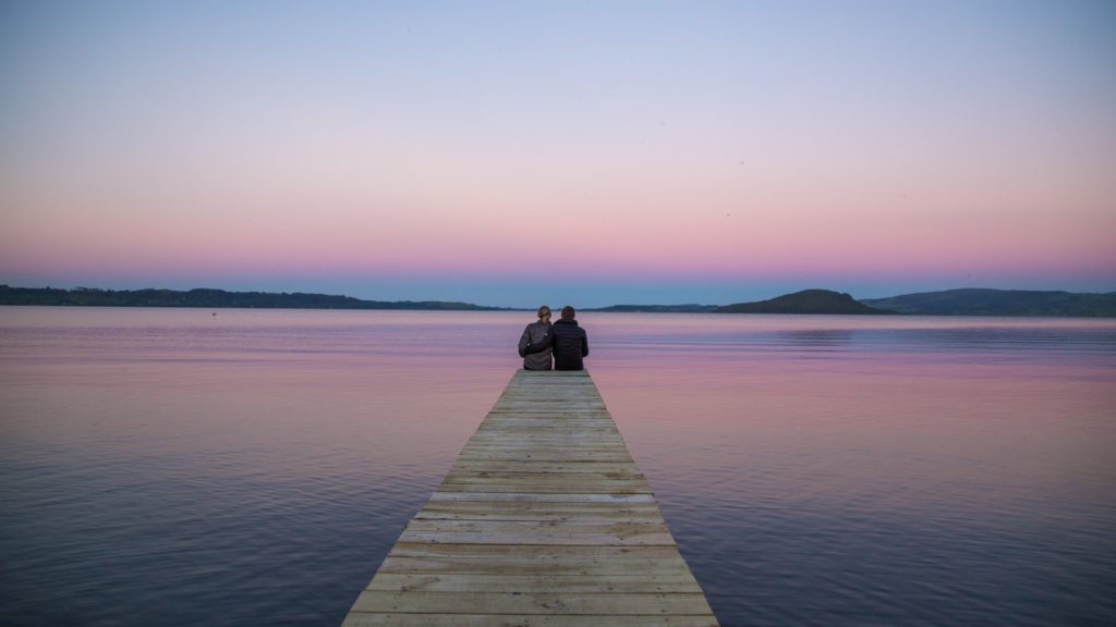 couple on dock