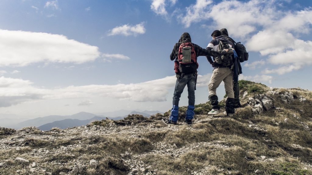 People hiking