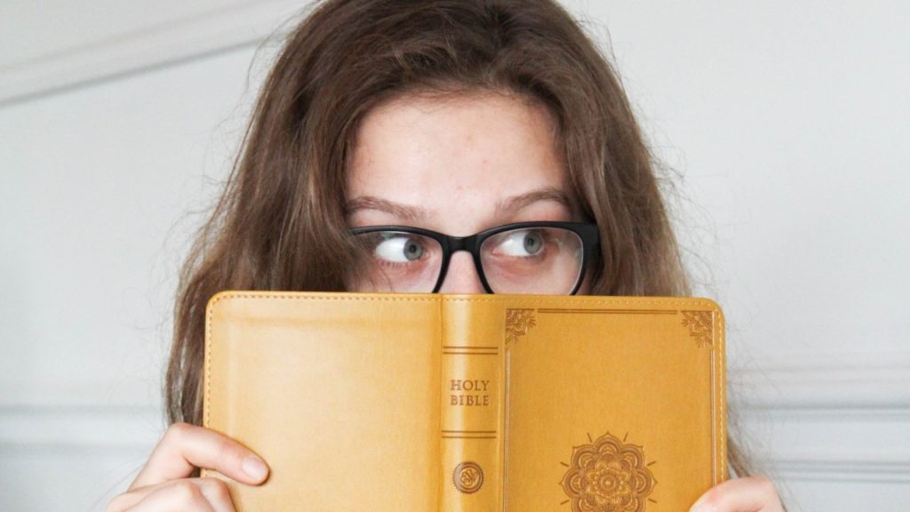 girl with bible