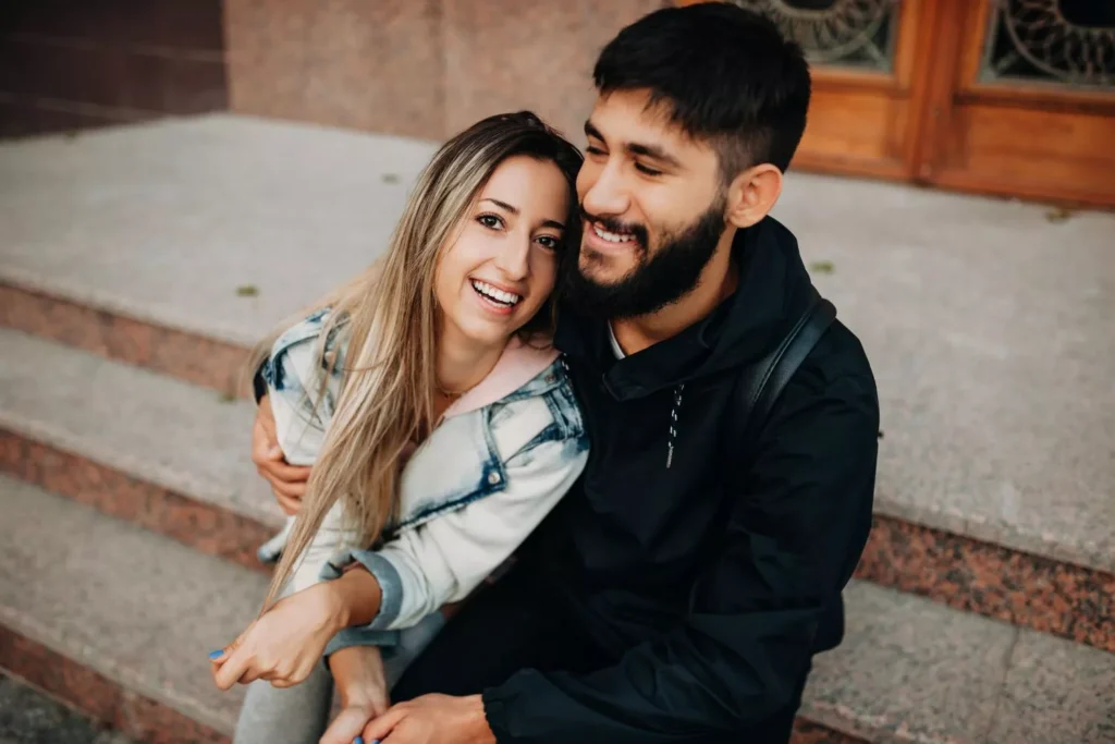 a young couple celebrating a year of marriage