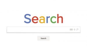 "Search" bar on website