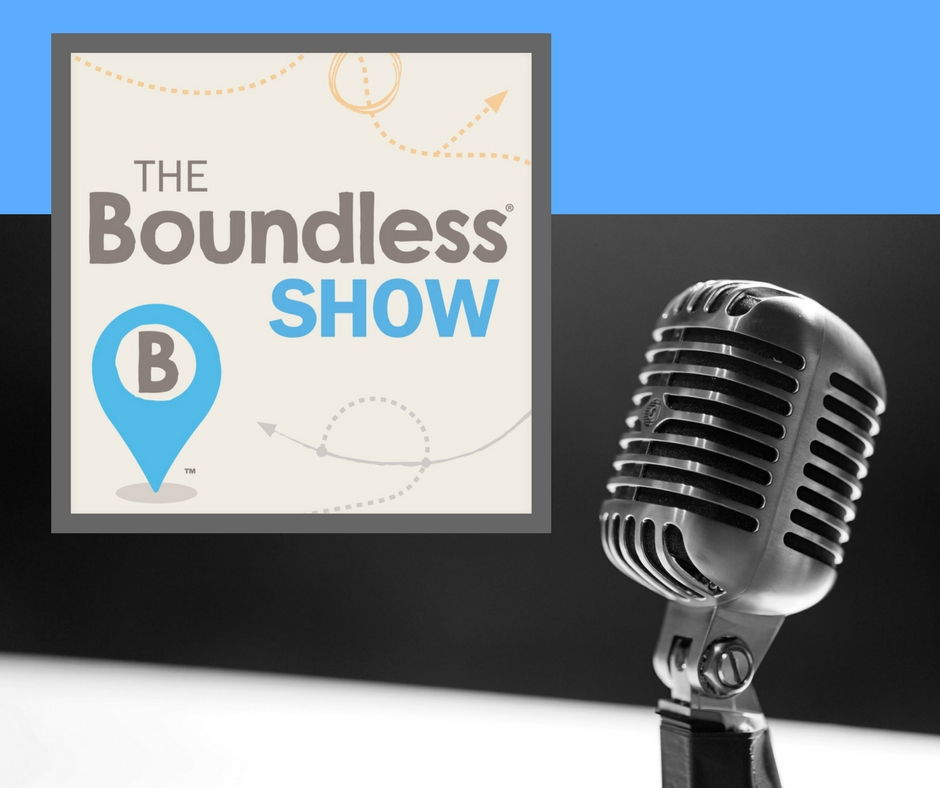 The Boundless Show logo and microphone