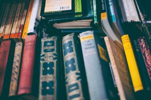 old hard-back books
