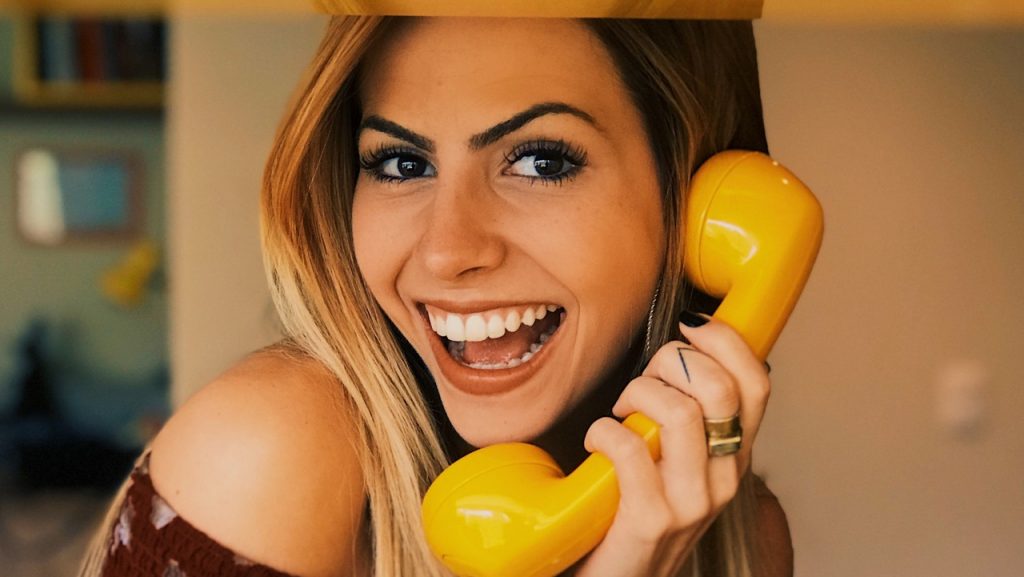 Woman on phone