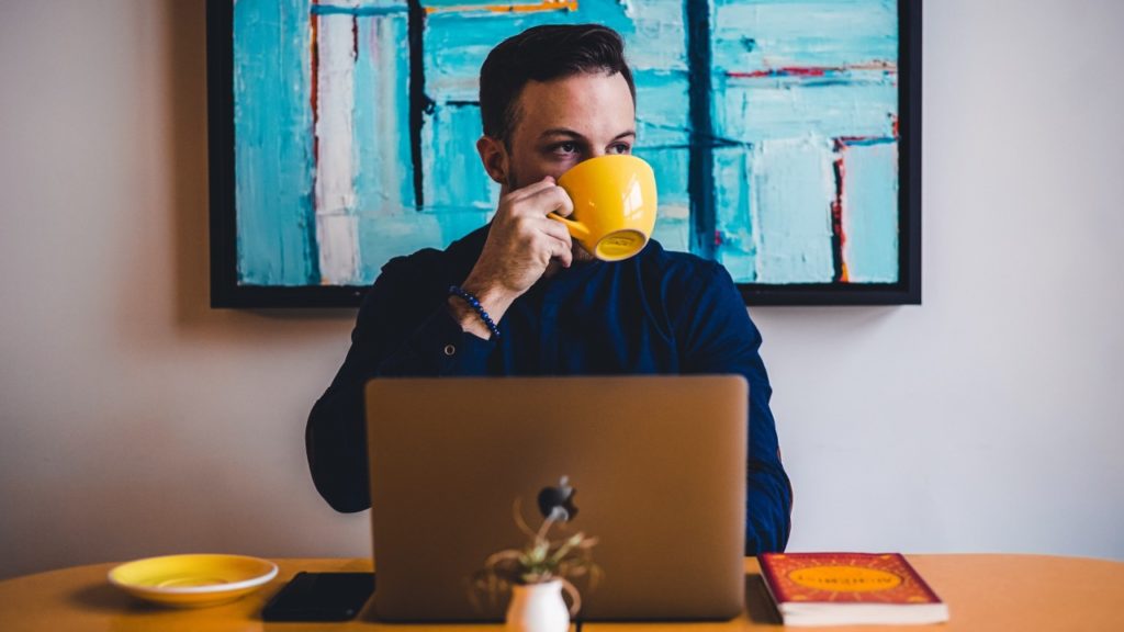 unemployeed man at table