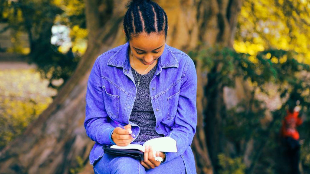 woman reading