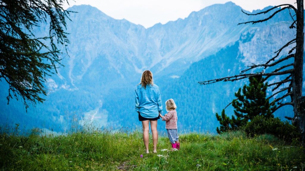 mother and daughter mountain
