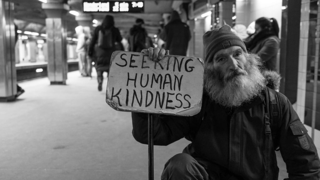 seeking human kindness