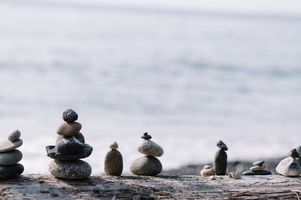 balancing rocks near the water - a balanced view of singleness